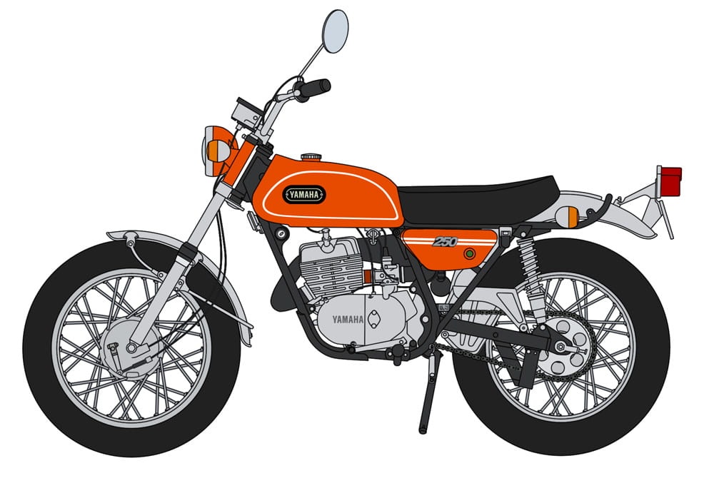 Zdjęcie dodatkowe produktu Yamaha DT250 ENDURO 1:10 Hasegawa SP529