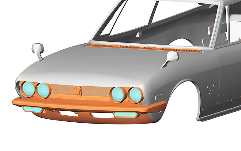 Zdjęcie dodatkowe produktu Isuzu 117 Coupe (XE) (1976) 1:24 Hasegawa 20599