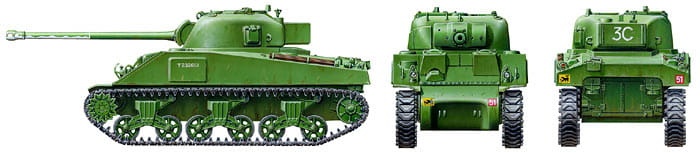 Zdjęcie dodatkowe produktu British Sherman IC Firefly 1:48 Tamiya 32532