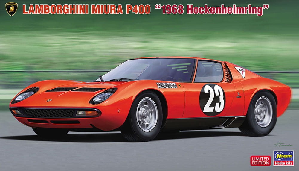 Zdjęcie główne produktu Lamborghini Miura P400 (1968 Hockenheimring) 1:24 Hasegawa 20567