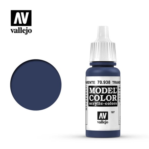 Vallejo 70938 Transparent Blue Model Color Farba