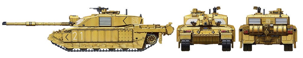 Zdjęcie dodatkowe produktu Challenger 2 (Desertised) 1:35 Tamiya 35274