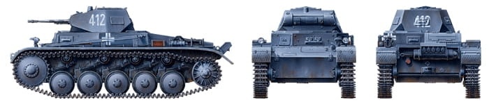 Zdjęcie dodatkowe produktu Panzerkampfwagen II Ausf.A/B/C (Sd.Kfz.121) 1:35 Tamiya 35292