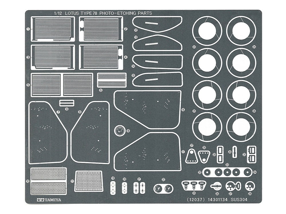 Zdjęcie dodatkowe produktu Lotus type 78 (w/Photo Etched Parts) 1:12 Tamiya 12037