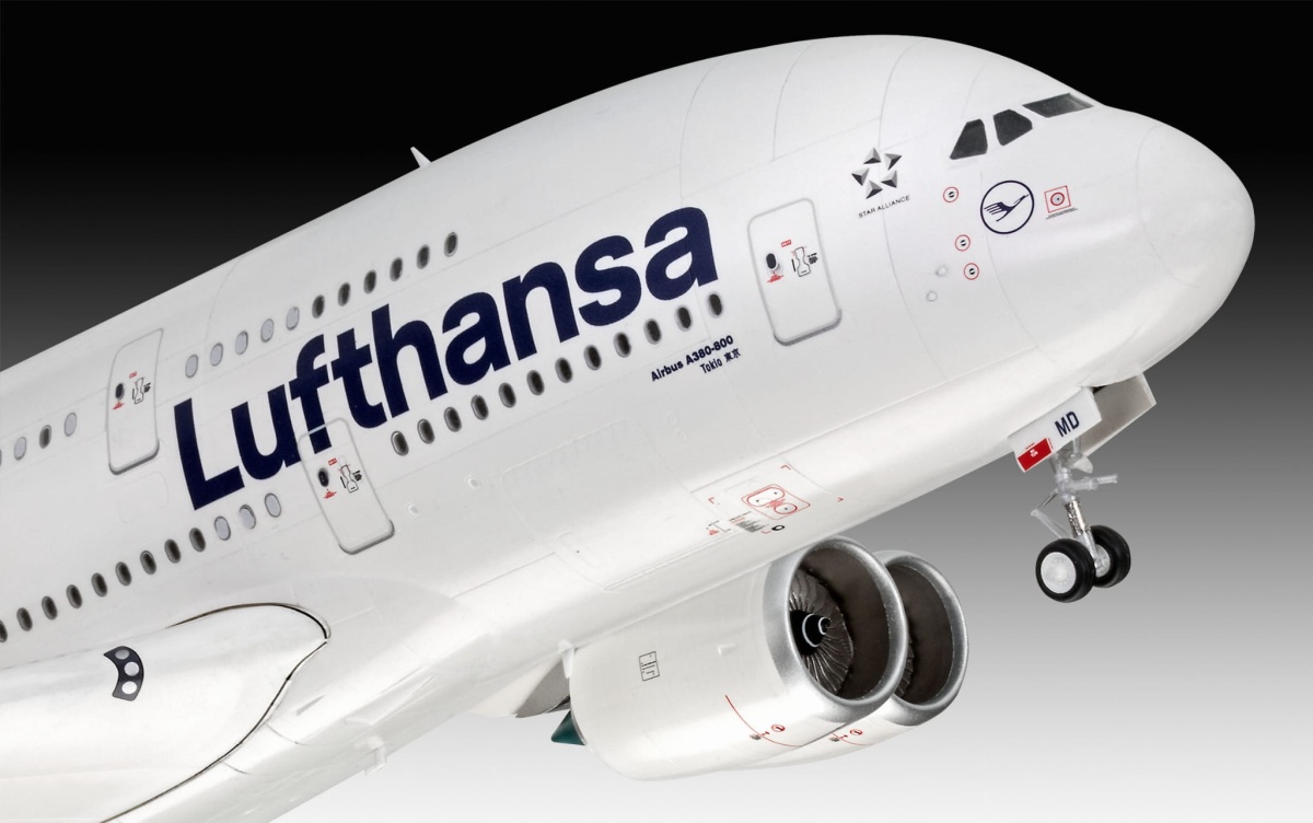 Zdjęcie dodatkowe produktu Airbus A380-800 Lufthansa 1:144 Revell 03872