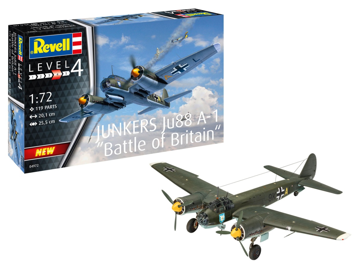 Zdjęcie główne produktu Junkers Ju 88 A-1 Battle of Britain 1:72 Revell 04972