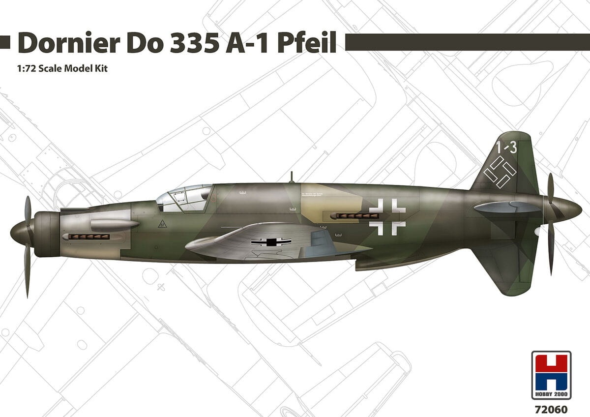 Zdjęcie główne produktu Dornier Do 335 A-1 Pfeil 1:72 Hobby 2000 72060