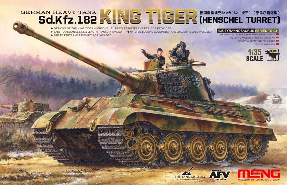 Zdjęcie główne produktu Sd.Kfz.182 King Tiger (Henschel Turret) 1:35 Meng TS-031