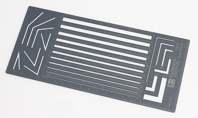 Zdjęcie dodatkowe produktu Szablon modelarski - linie równoległe Hasegawa TP5 Cutting Template A