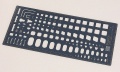 Zdjęcie dodatkowe produktu Szablon modelarski - kwadraty Hasegawa TP8 Cutting Template D