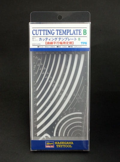 Zdjęcie dodatkowe produktu Szablon modelarski - zakrzywione linie Hasegawa TP6 Cutting Template B