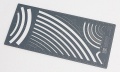 Zdjęcie dodatkowe produktu Szablon modelarski - zakrzywione linie Hasegawa TP6 Cutting Template B