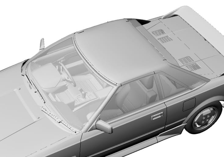 Zdjęcie dodatkowe produktu Toyota MR2 (AW11) (Early, moonroof) 1:24 Hasegawa HC51