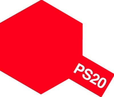 Tamiya 86020 PS-20 Fluorescent Red 100ml spray PS20