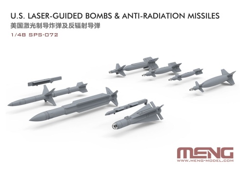 US Laser-Guided Bombs and Anti-Radiation Missiles 1:48 Meng SPS-072
