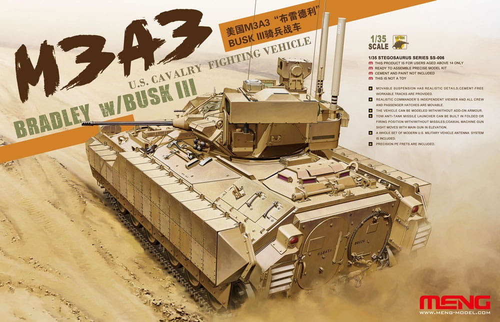 Zdjęcie główne produktu M3A3 Bradley W/Busk III 1:35 Meng SS-006