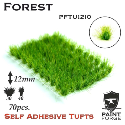 Forest Grass Tufts 12mm (70szt) Paint Forge PFTU1210