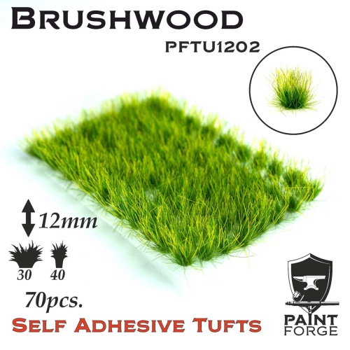 Brushwood Grass Tufts 12mm (70szt) Paint Forge PFTU1202