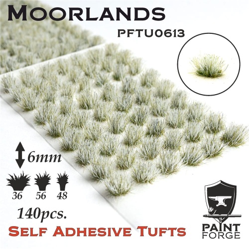 Moorland Grass Tufts 6mm (140szt) Paint Forge PFTU0613