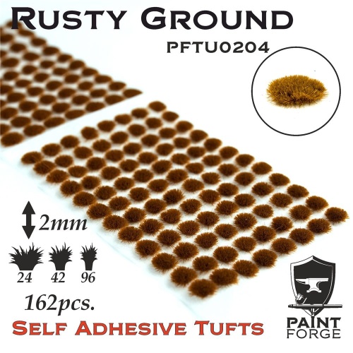 Rusty Ground Grass Tufts 2mm (162szt) Paint Forge PFTU0204