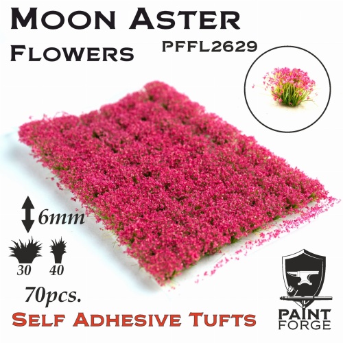 Moon Aster Flowers 6mm (70szt) Paint Forge PFFL2629