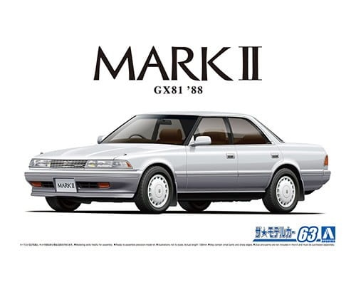 Toyota GX81 Mark2 2.0 Grande Twincam24 '88 1:24 Aoshima 059241