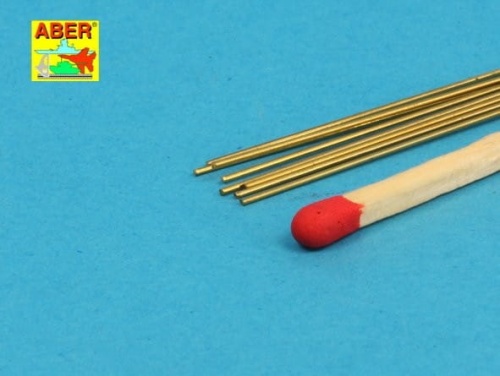 Pręty mosiężne fi 0,5mm długość 245mm (8szt) Aber BR 05
