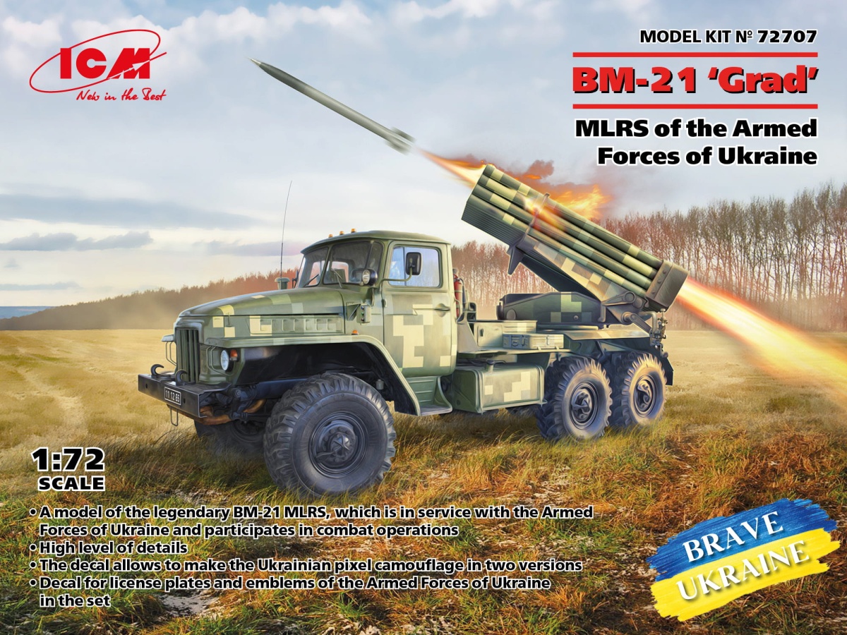 Zdjęcie główne produktu BM-21 Grad 1:72 ICM 72707