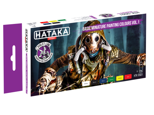 Basic Miniature Painting Colours vol. 1 Hataka HTK-DS01 Violet Line