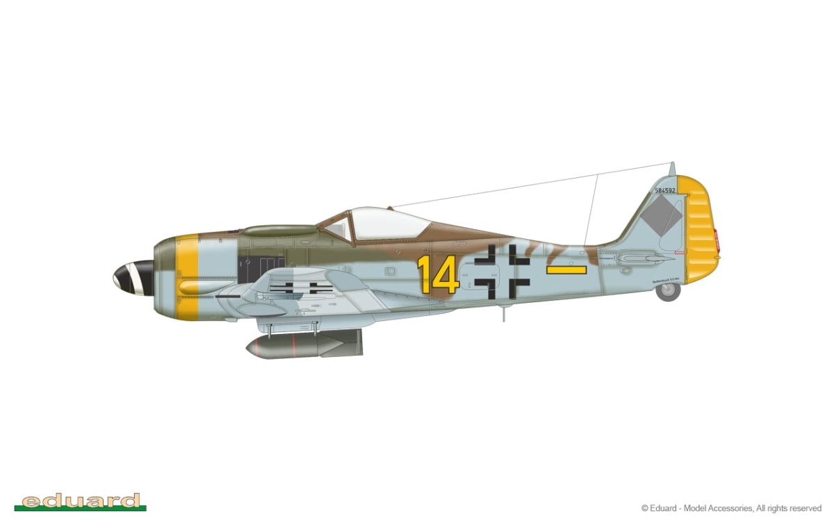 Zdjęcie dodatkowe produktu Fw 190F-8 1:72 Eduard 70119