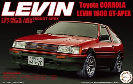 Toyota Corolla Levin 1600 GT-APEX 1:24 Fujimi 046204