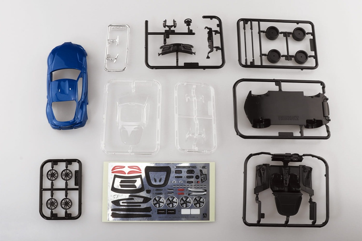 Zdjęcie dodatkowe produktu Toyota GR Supra (Deep Blue Metallic) SNAP KIT 1:32 Aoshima 058893
