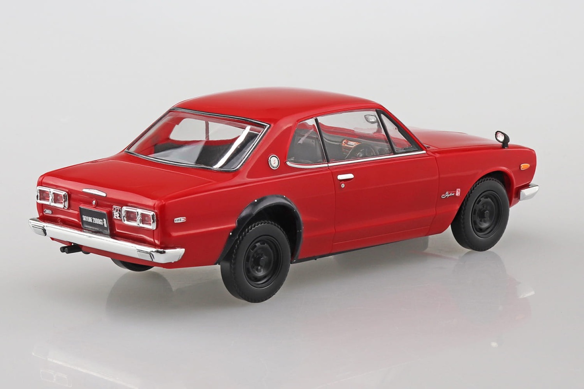 Zdjęcie dodatkowe produktu Nissan Skyline 2000GT-R (Red) SNAP KIT 1:32 Aoshima 058848