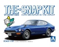 Zdjęcie główne produktu Nissan S30 Fairlady Z (Blue Metallic) SNAP KIT 1:32 Aoshima 062593