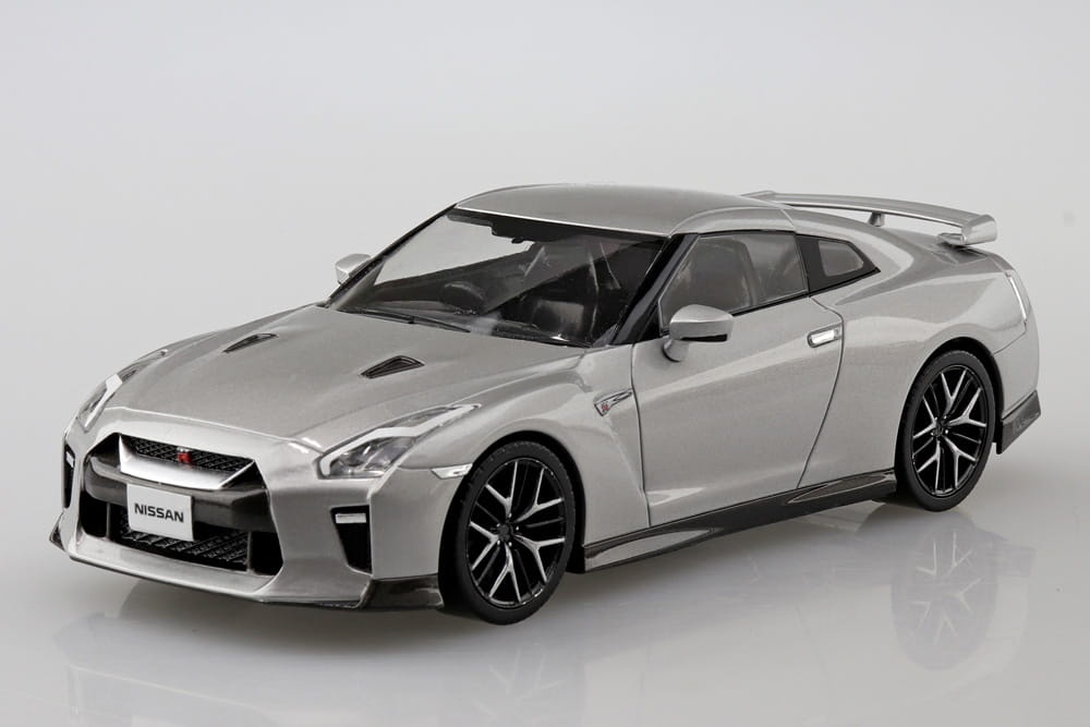 Zdjęcie dodatkowe produktu Nissan GT-R (Ultimate Metal Silver) SNAP KIT 1:32 Aoshima 056417