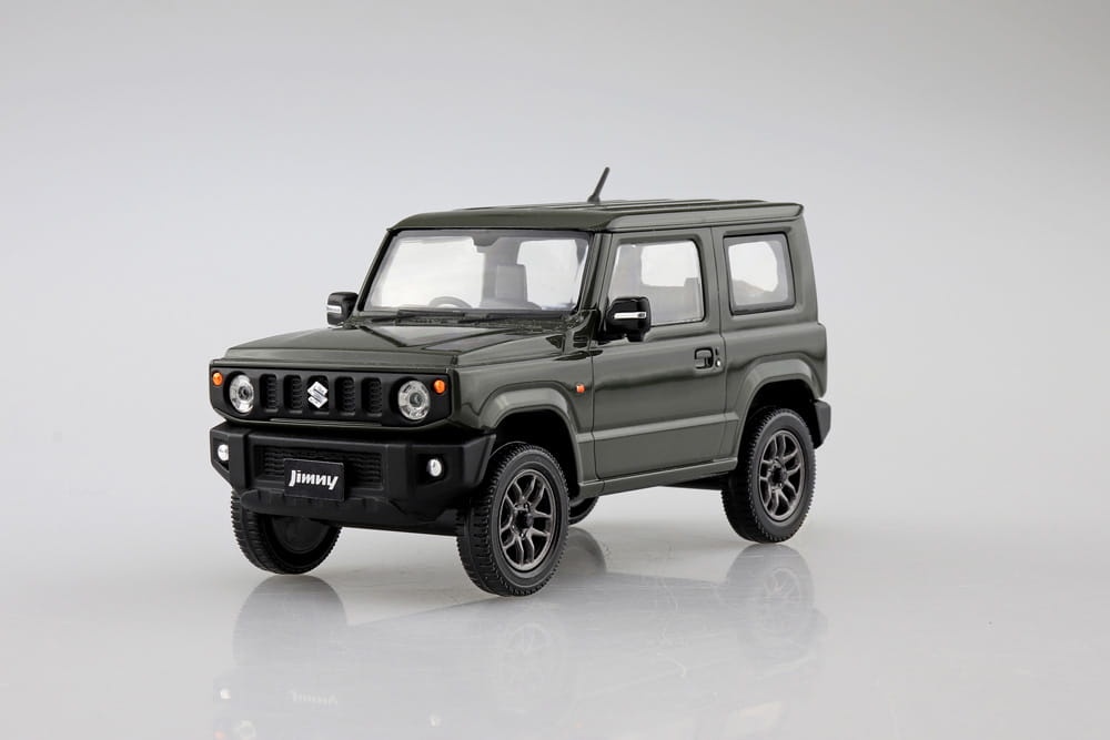 Zdjęcie dodatkowe produktu Suzuki Jimny Jungle Green SNAP KIT 1:32 Aoshima 057773