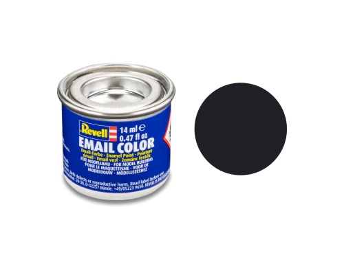Revell 32108 Farba 08 Black Matt RAL 9011 Enamel 14ml