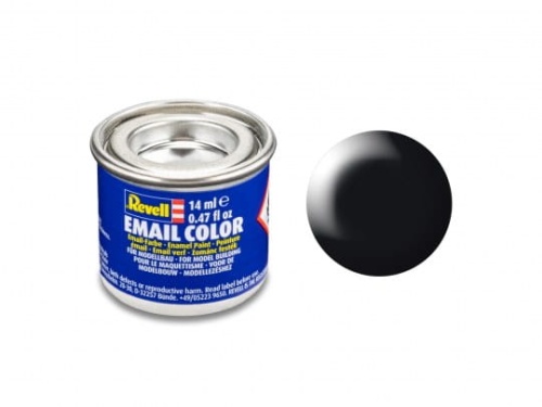 Revell 32302 Farba 302 Black Silk RAL 9005 Enamel 14ml