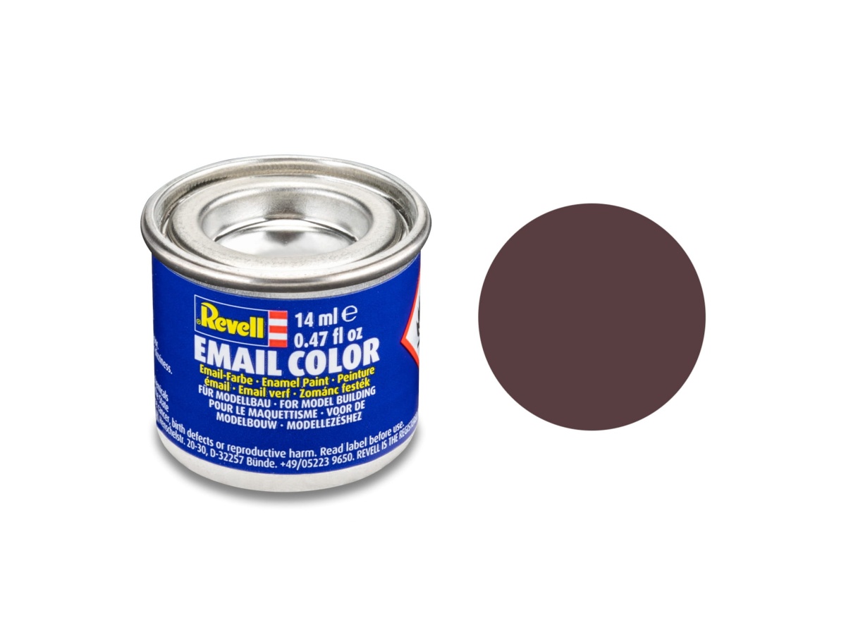 Zdjęcie główne produktu Revell 32184 Farba 84 Leather Brown Matt RAL 8027 Enamel 14ml