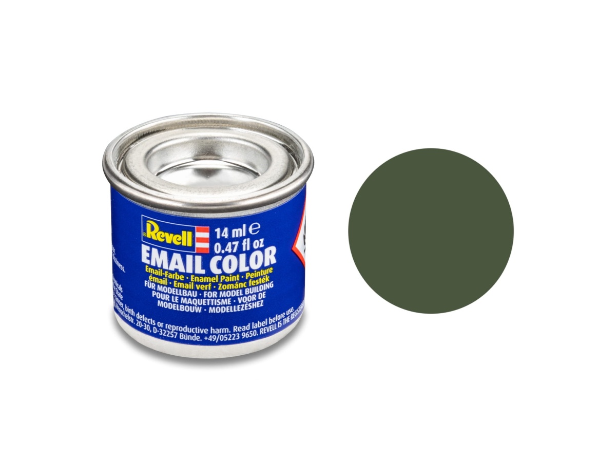 Zdjęcie główne produktu Revell 32165 Farba 65 Bronze Green Matt RAL 6031 Enamel 14ml