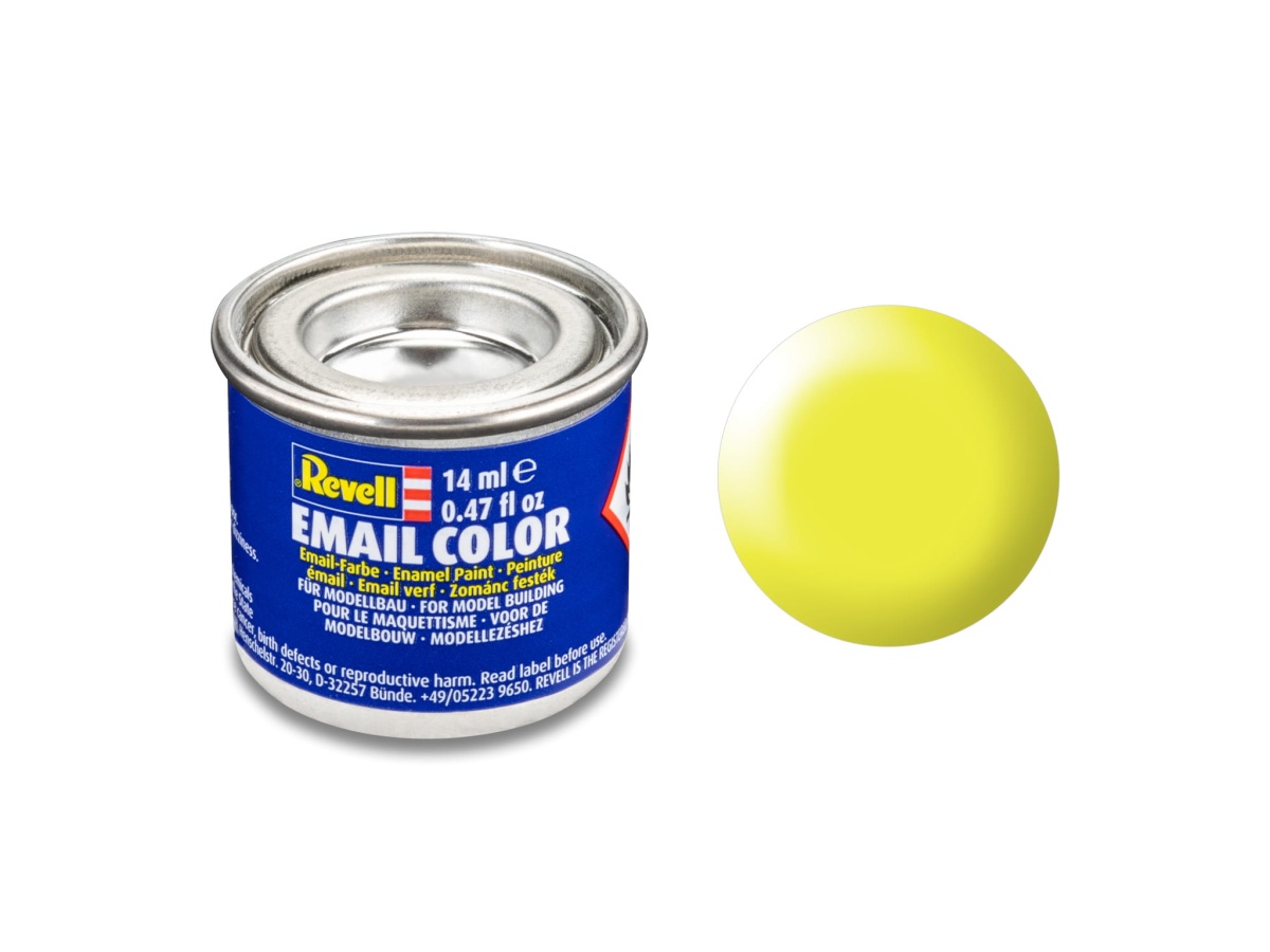 Zdjęcie główne produktu Revell 32312 Farba 312 Luminous Yellow Silk RAL 1026 Enamel 14ml