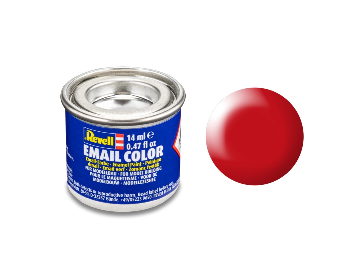 Zdjęcie główne produktu Revell 32332 Farba 332 Luminous Red Silk RAL 3024 Enamel 14ml