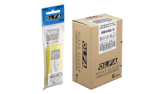 Zdjęcie dodatkowe produktu Ostrza KB4-NS Olfa KB4-NS/3