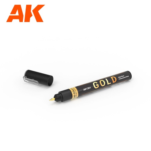 Marker Gold Metallic AK Interactive AK 1301