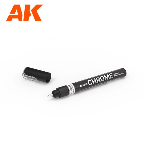 Marker Chrome Metallic AK Interactive AK 1302