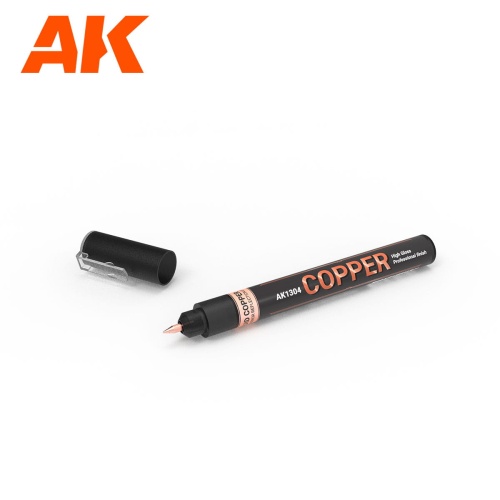 Marker Copper Metallic AK Interactive AK 1304