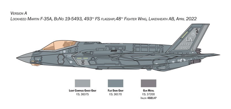 Zdjęcie dodatkowe produktu F-35A Lightning II (CTOL) Beast Mode 1:72 Italeri 1464