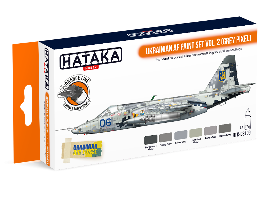 Zdjęcie główne produktu Hataka CS109 Ukrainian AF paint set vol. 2 (Grey Pixel)