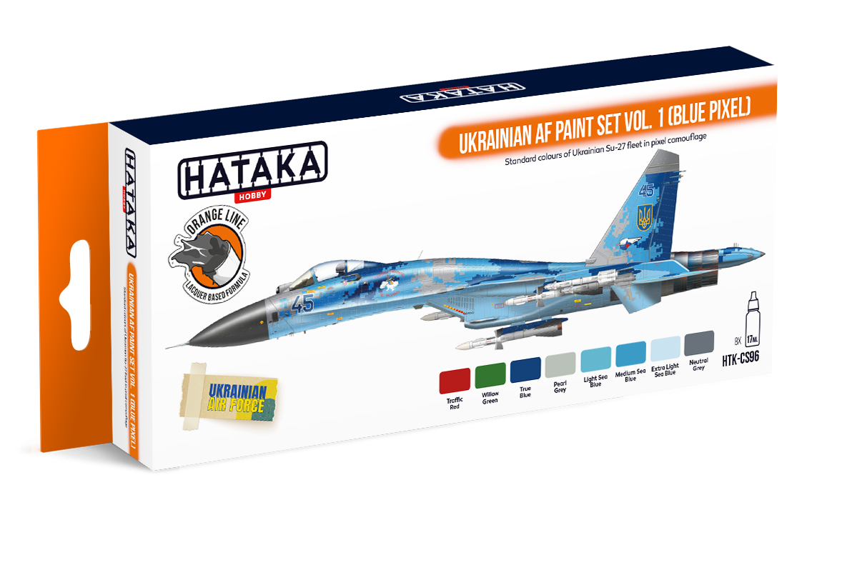Zdjęcie główne produktu Hataka CS96 Ukrainian AF paint set vol. 1 (Blue Pixel)