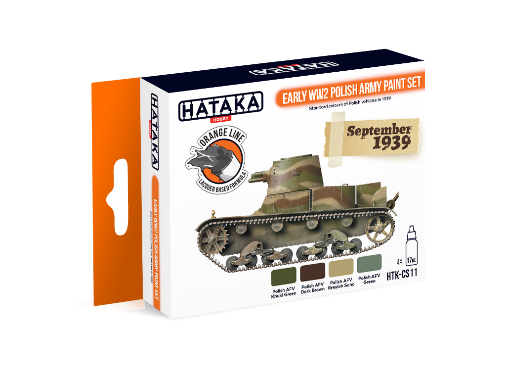 Zdjęcie główne produktu Hataka CS11 Early WW2 Polish Army paint set